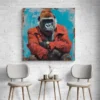 tableau gorille street art carre 3.webp