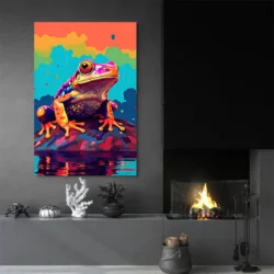 tableau grenouille pop art portrait 2 3 2.webp