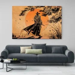 tableau guerrier japonais paysage 3 2 3.webp
