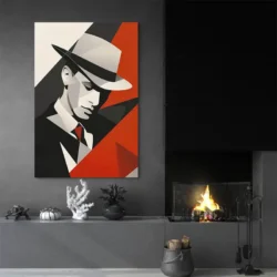 tableau homme elegant cubisme portrait 2 3 4.webp