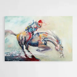 tableau jockey abstrait 1.webp