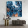 tableau jungle bleue carre 2.webp