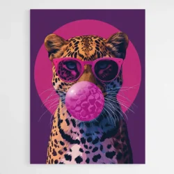 tableau leopard chewing gum 1.webp
