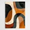 tableau lignes geometriques oranges 1.webp