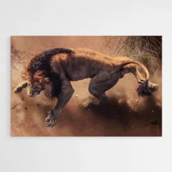 tableau lion 3d 1.webp