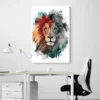 tableau lion blanc portrait 2 3 2.webp