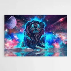tableau lion celeste 1.webp