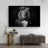 tableau lion costume paysage 3 2 4.webp