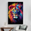 tableau lion couleur portrait 2 3 4.webp