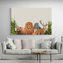 tableau lion jungle paysage 3 2 3.webp
