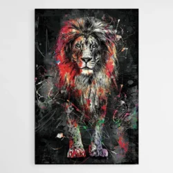 tableau lion moderne 1.webp