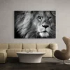 tableau lion noir paysage 3 2 4.webp