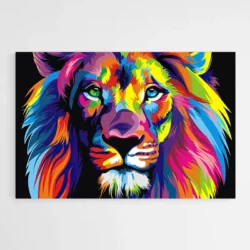 tableau lion pop art 1.webp