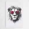 tableau lion pour salon 1.webp