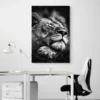 tableau lion qui dors portrait 2 3 4.webp