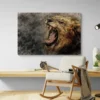 tableau lion qui rugit paysage 3 2 2.webp