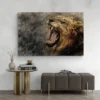 tableau lion qui rugit paysage 3 2 4.webp