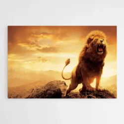 tableau lion rugissant 1.webp