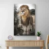 tableau lion sauvage portrait 2 3 4.webp