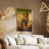 tableau lion vintage portrait 2 3 2.webp