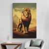 tableau lion vintage portrait 2 3 3.webp
