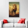 tableau lion vintage portrait 2 3 4.webp