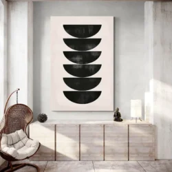 tableau minimaliste demi spheres portrait 2 3 2.webp