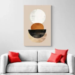 tableau minimaliste orange blanc et noir portrait 2 3 2.webp