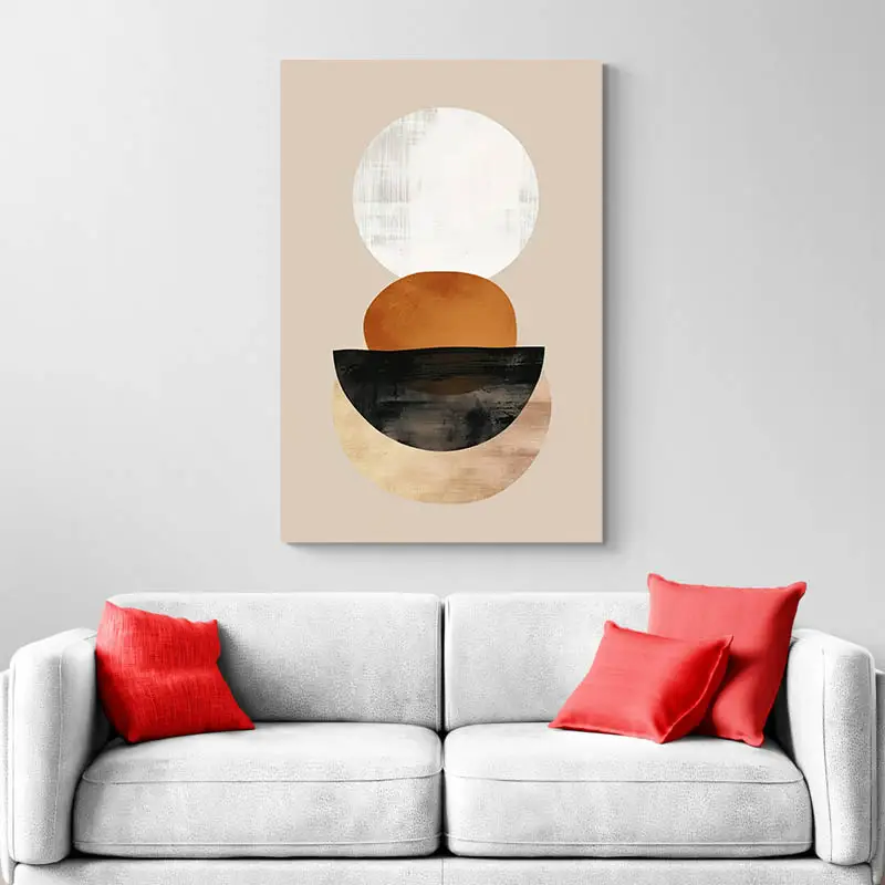 tableau minimaliste orange blanc et noir portrait 2 3 2.webp