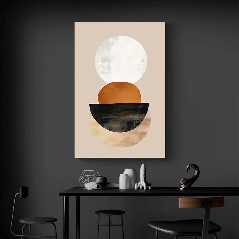 tableau minimaliste orange blanc et noir portrait 2 3 3.webp