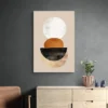 tableau minimaliste orange blanc et noir portrait 2 3 4.webp