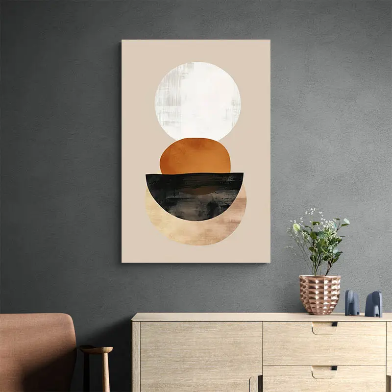 tableau minimaliste orange blanc et noir portrait 2 3 4.webp