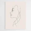 tableau minimaliste visage de profil 1.webp