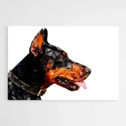 tableau moderne doberman 1.webp