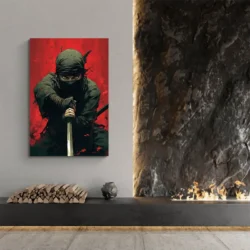 tableau ninja et katana portrait 2 3 2.webp