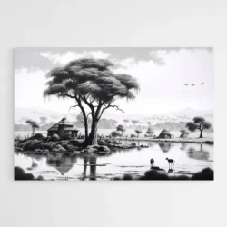 tableau noir et blanc africain 1.webp