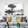 tableau noir et blanc africain paysage 3 2 3.webp