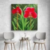 tableau orchidee rouge carre 4.webp