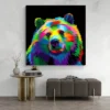 tableau ours pop art carre 4.webp