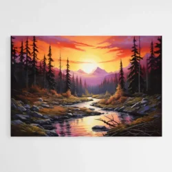 tableau paysage coucher de soleil 1.webp