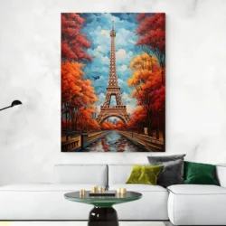 tableau peinture tour eiffel portrait 3 4 2.webp