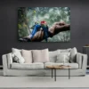 tableau perroquet bleus paysage 3 2 2.webp