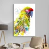tableau perroquet moderne portrait 2 3 4.webp