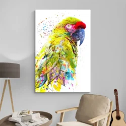tableau perroquet moderne portrait 2 3 4.webp