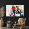 tableau perroquet multicolore paysage 3 2 4.webp