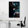 tableau perroquet noir portrait 2 3 4.webp
