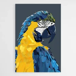 tableau perroquet pop art 1.webp
