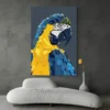 tableau perroquet pop art portrait 2 3 4.webp