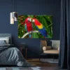 tableau perroquet sur branche paysage 3 2 2.webp