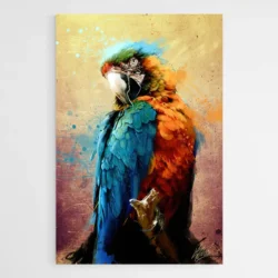 tableau perroquet tropical 1.webp